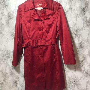 Live a Little Red Belted Coat